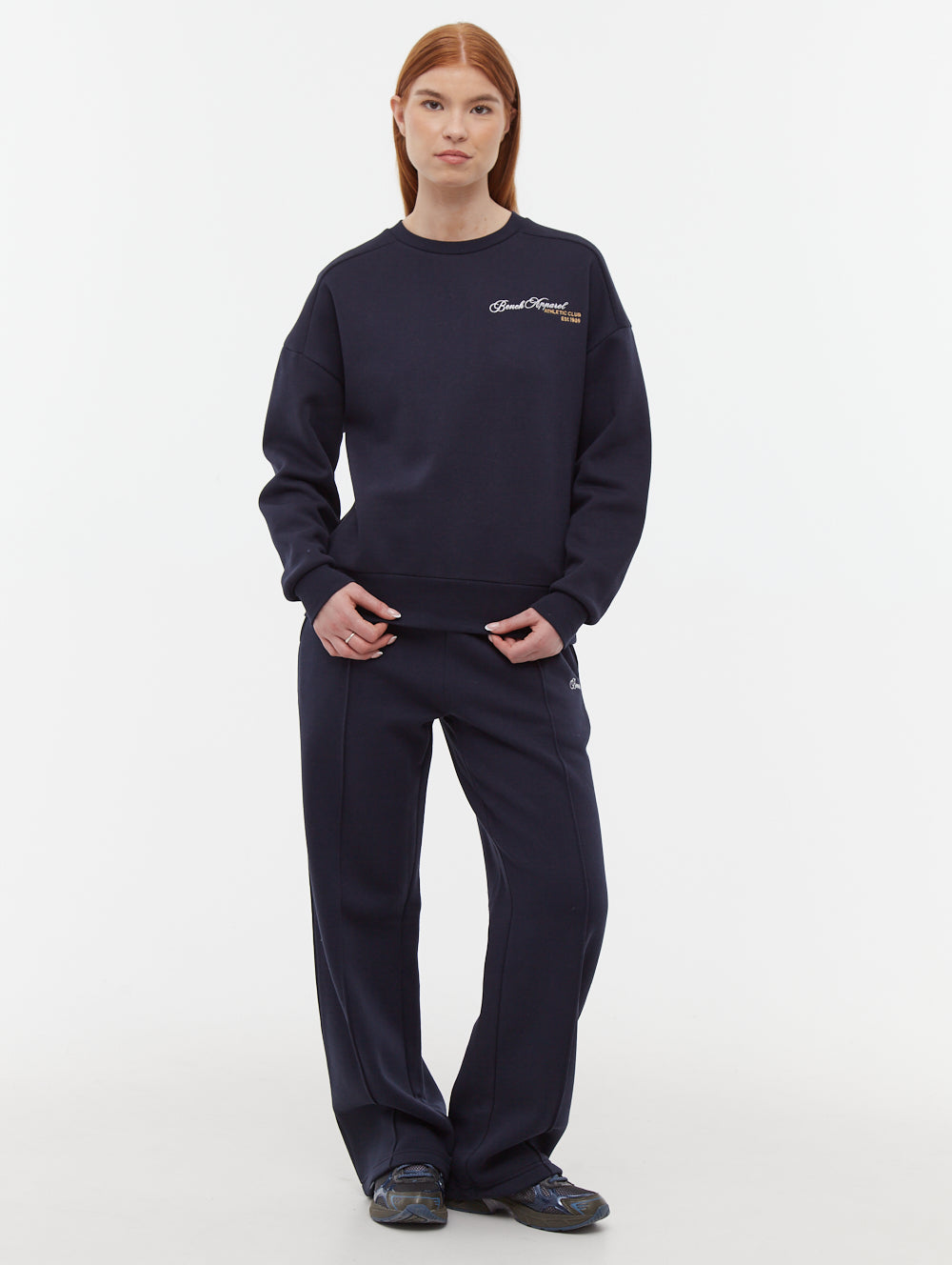 Desta chandail à col rond graphique script