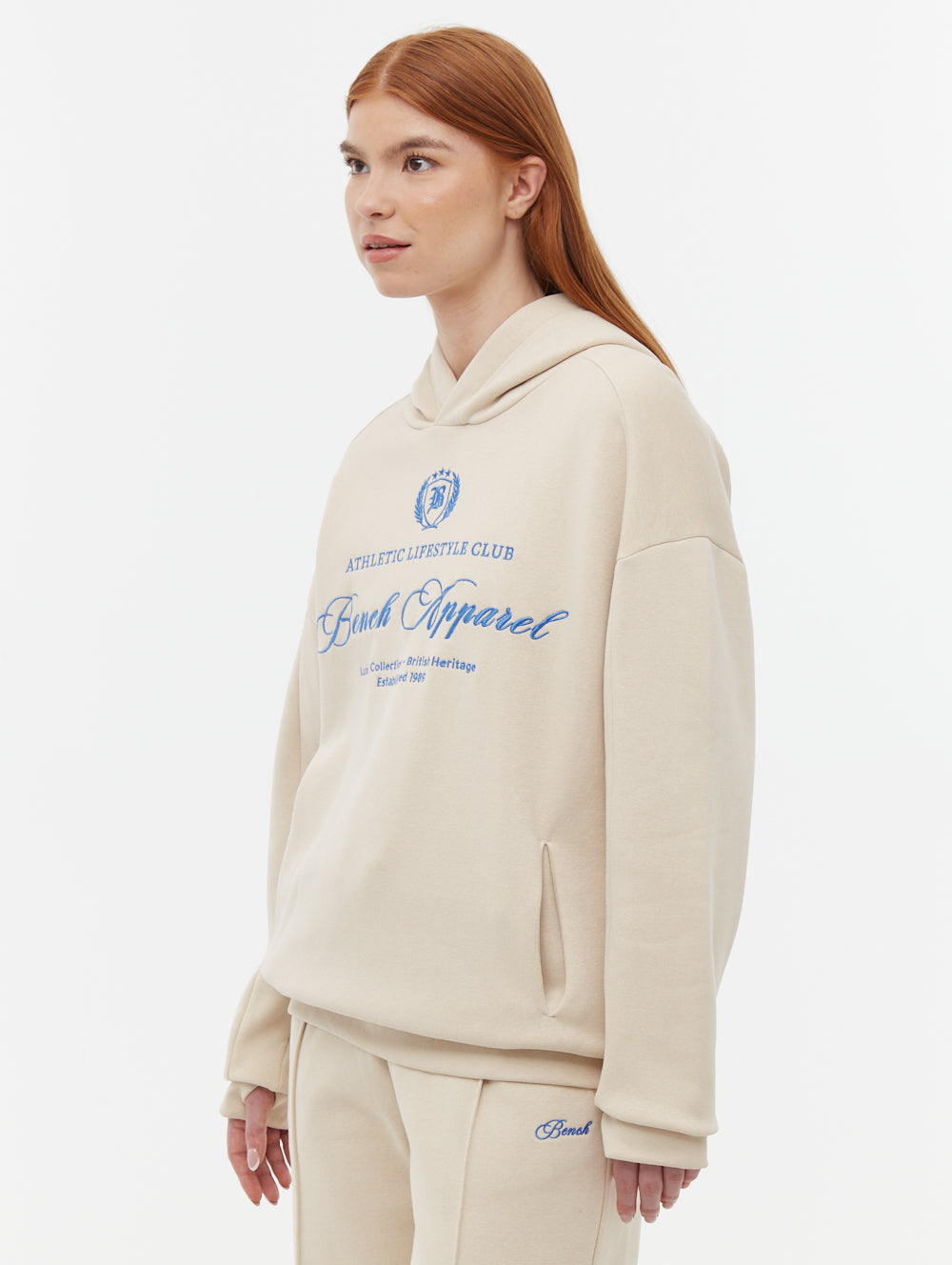 Contessa chandail oversize à capuchon graphique script