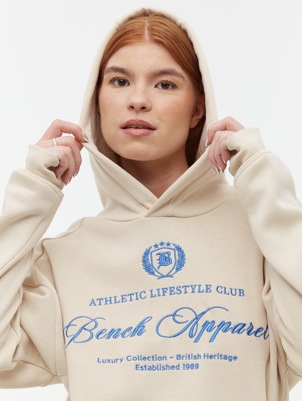 Contessa chandail oversize à capuchon graphique script