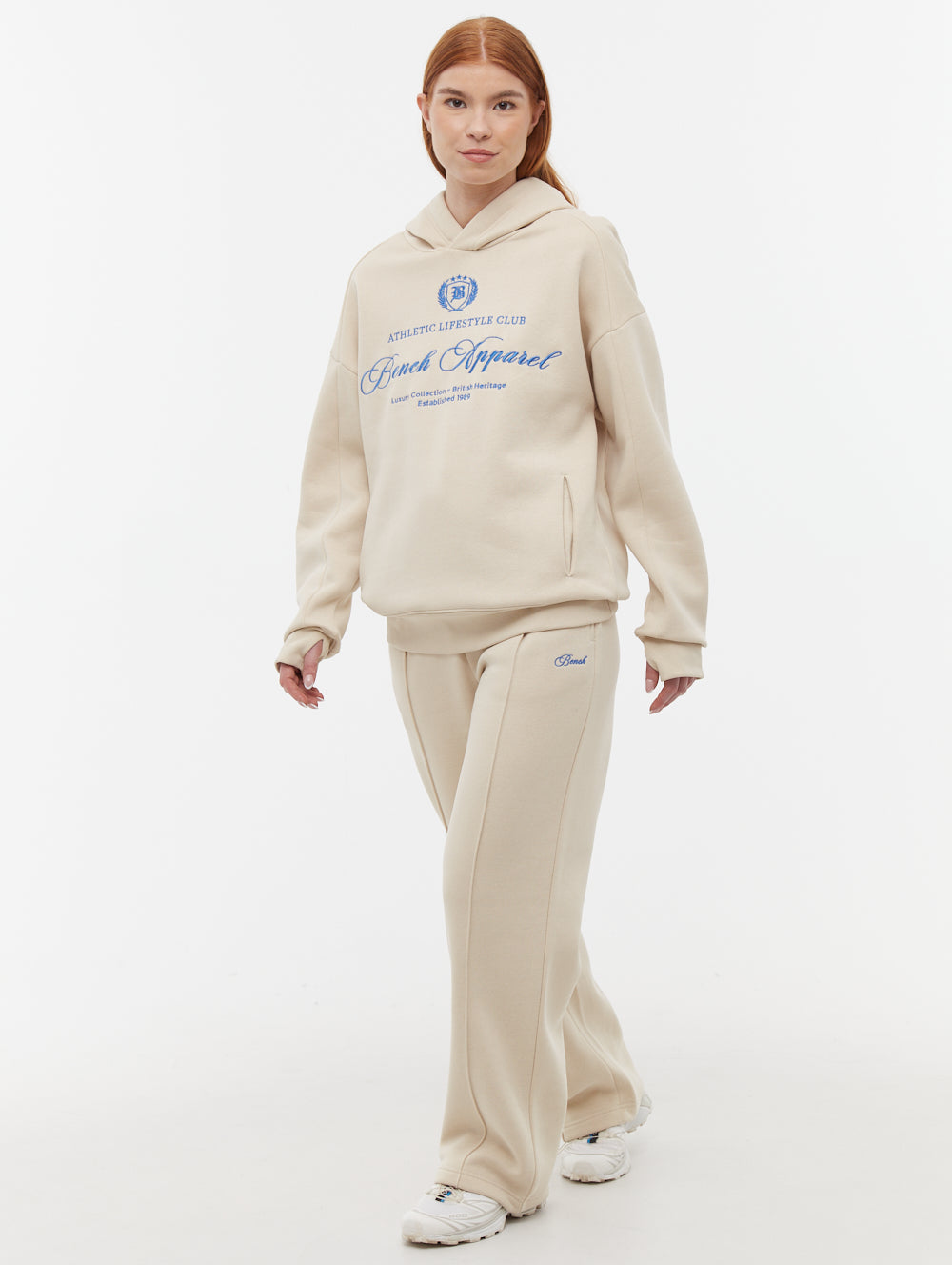 Contessa chandail oversize à capuchon graphique script