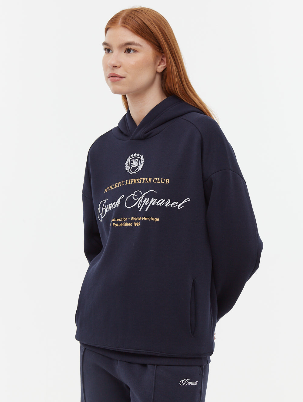 Contessa chandail oversize à capuchon graphique script