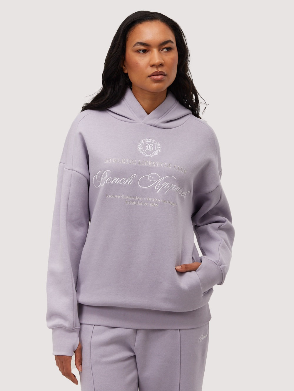 Contessa chandail oversize à capuchon graphique script