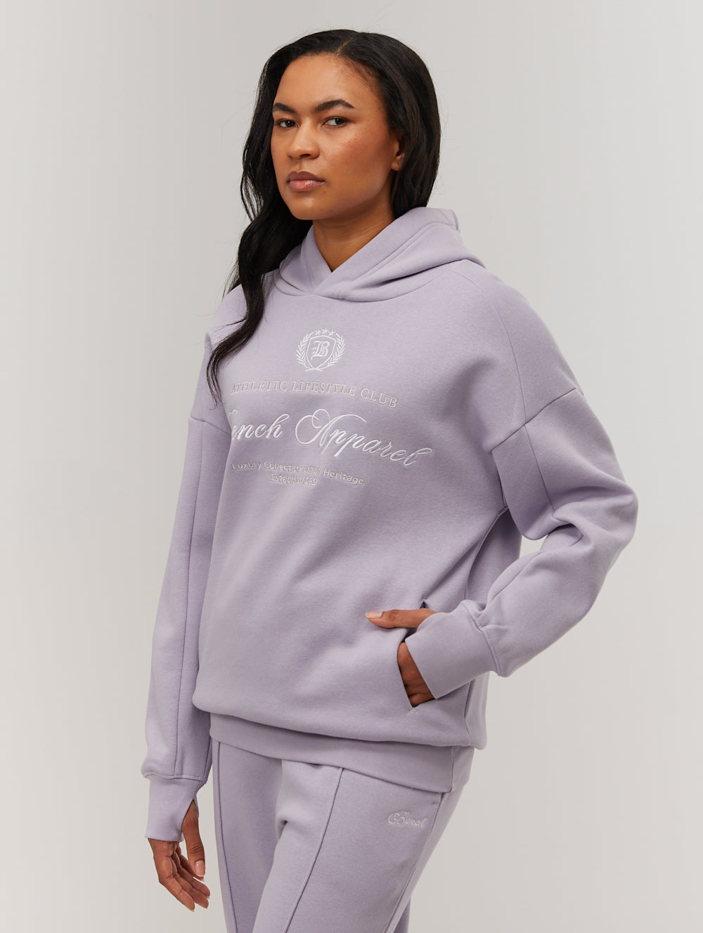 Contessa chandail oversize à capuchon graphique script