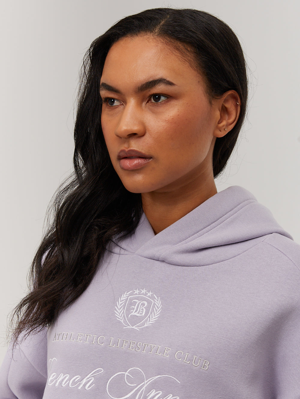 Contessa chandail oversize à capuchon graphique script