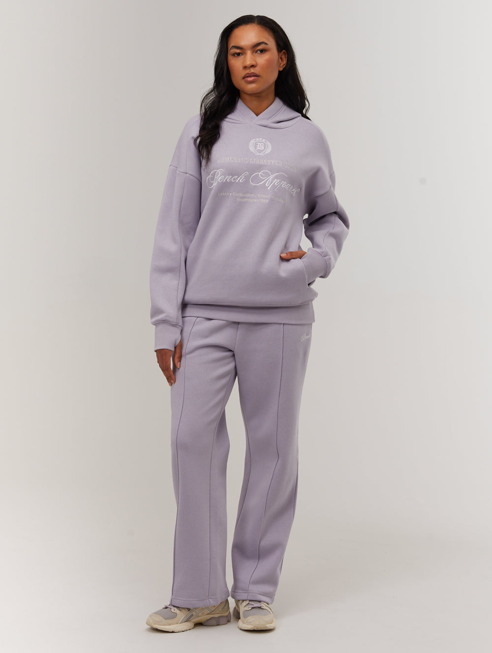 Contessa chandail oversize à capuchon graphique script