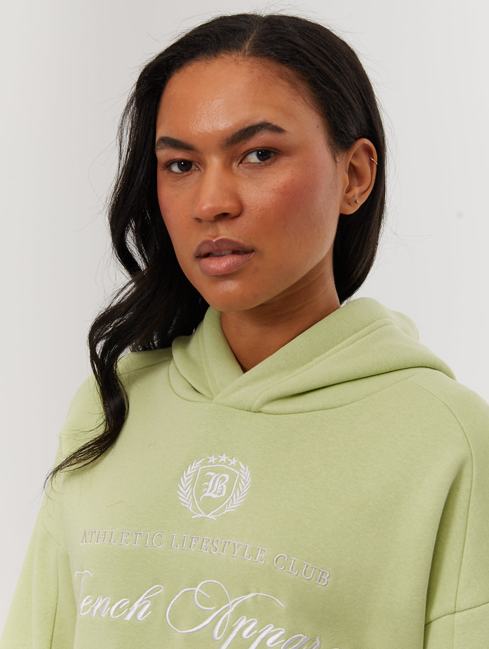 Contessa chandail oversize à capuchon graphique script