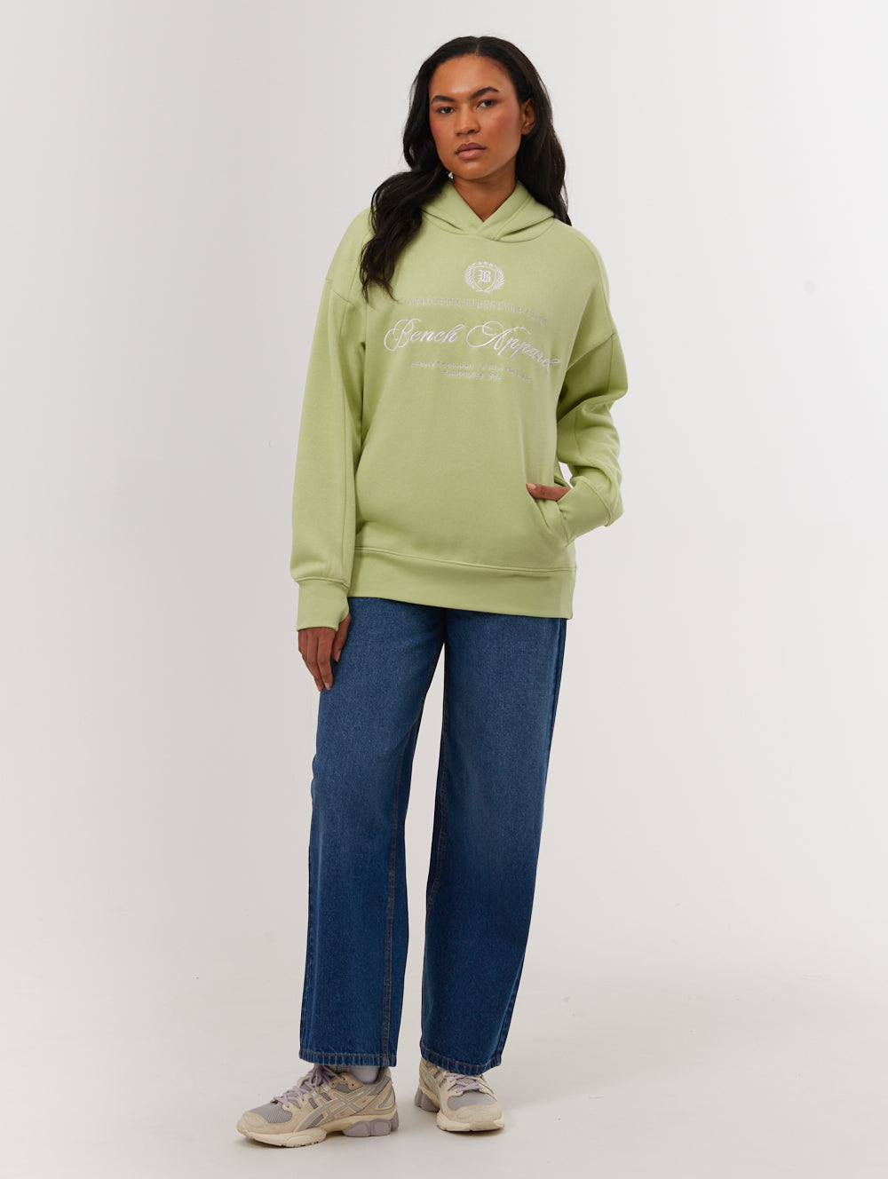 Contessa chandail oversize à capuchon graphique script