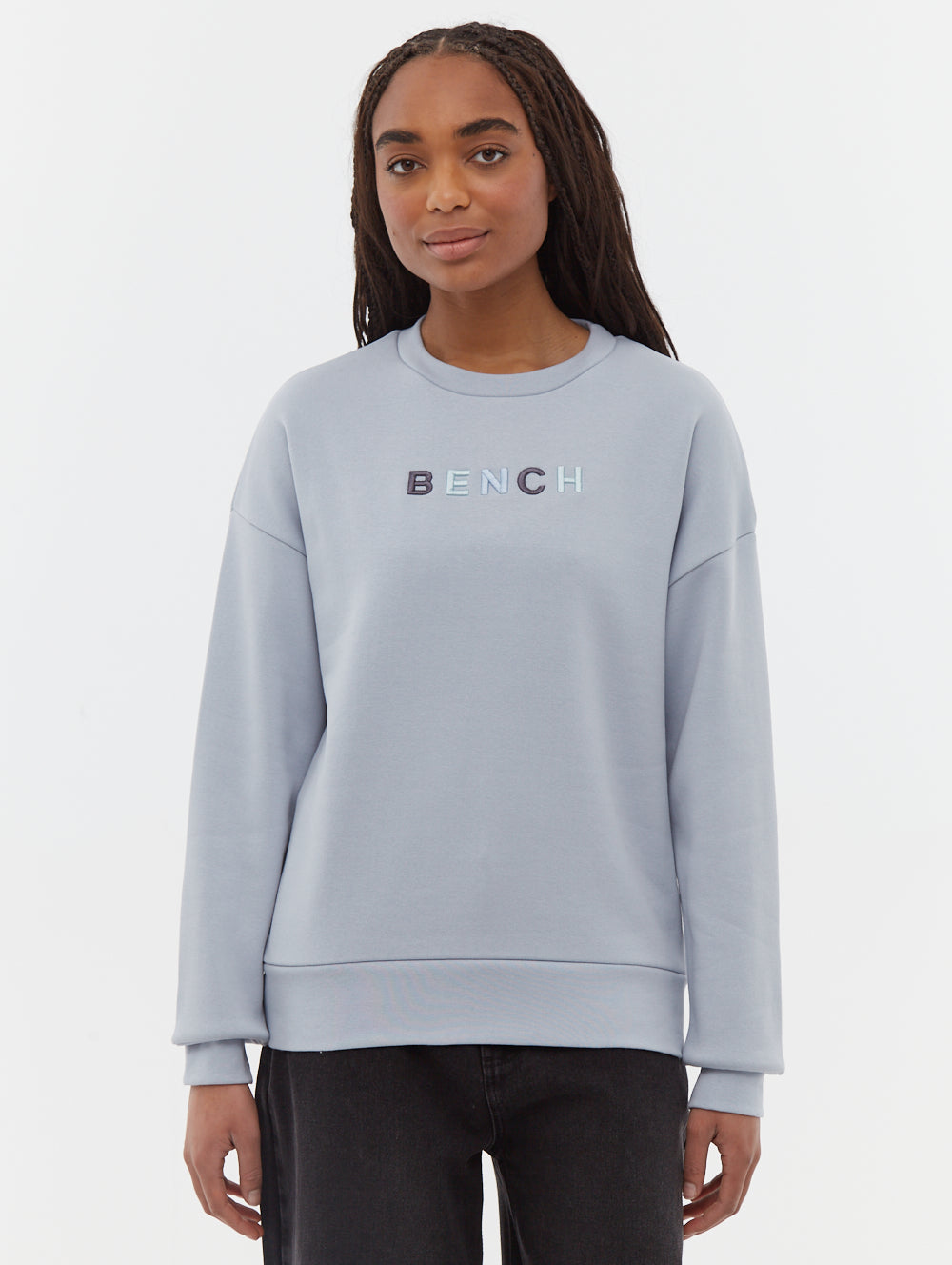 Lilem chandail à col rond lettres blocs