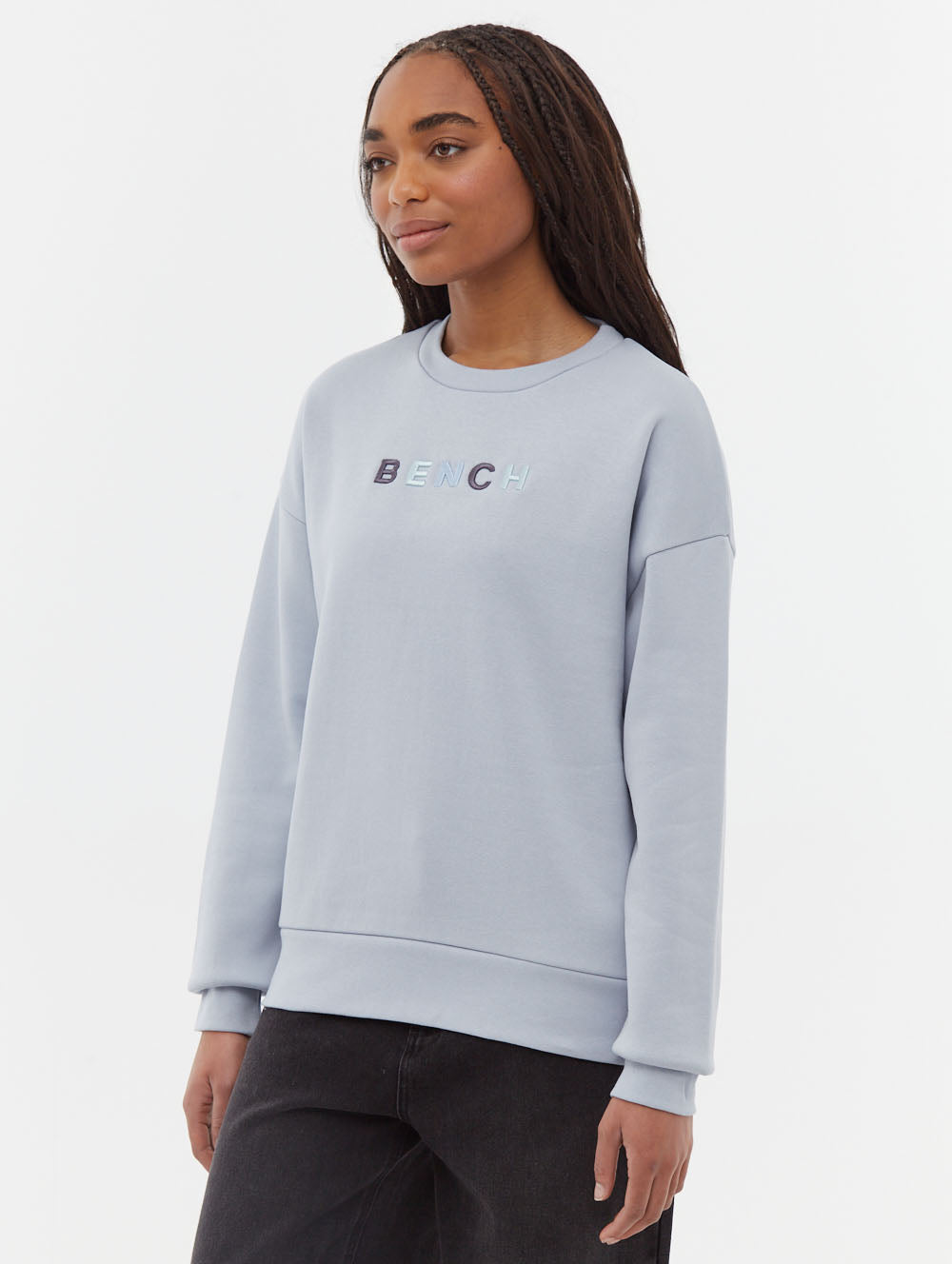 Lilem chandail à col rond lettres blocs