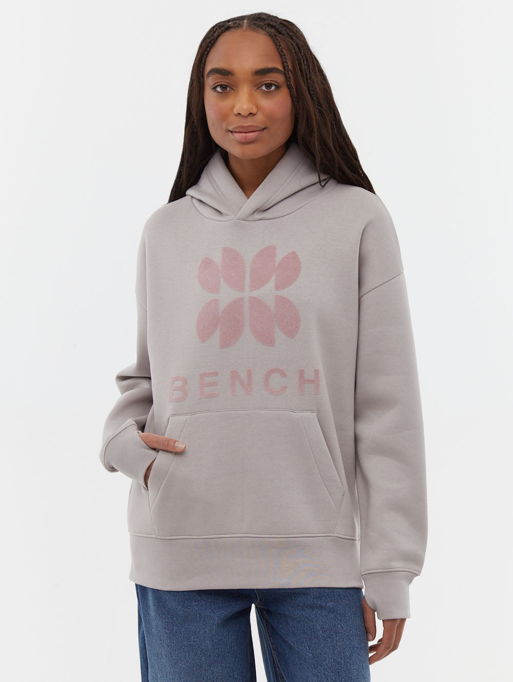 Tyna chandail oversize à capuchon graphique