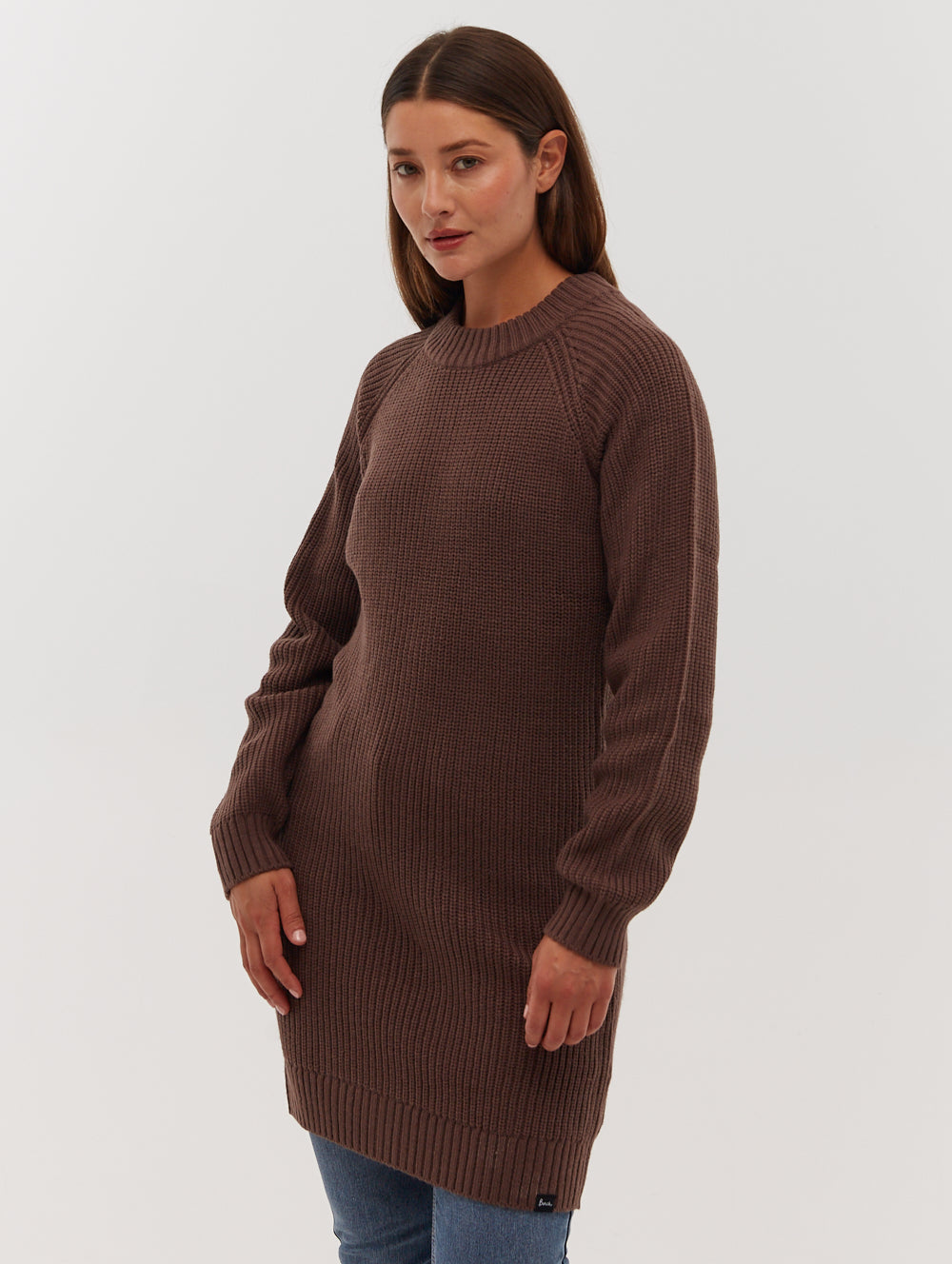 KARLIE Brown Knits Dresses Shot 3