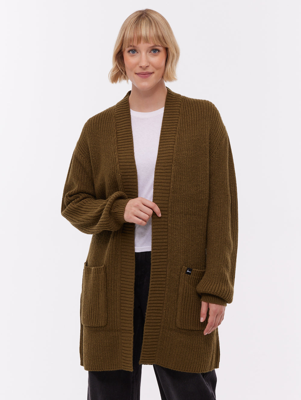 Asteria Long Cardigan Sweater - Green