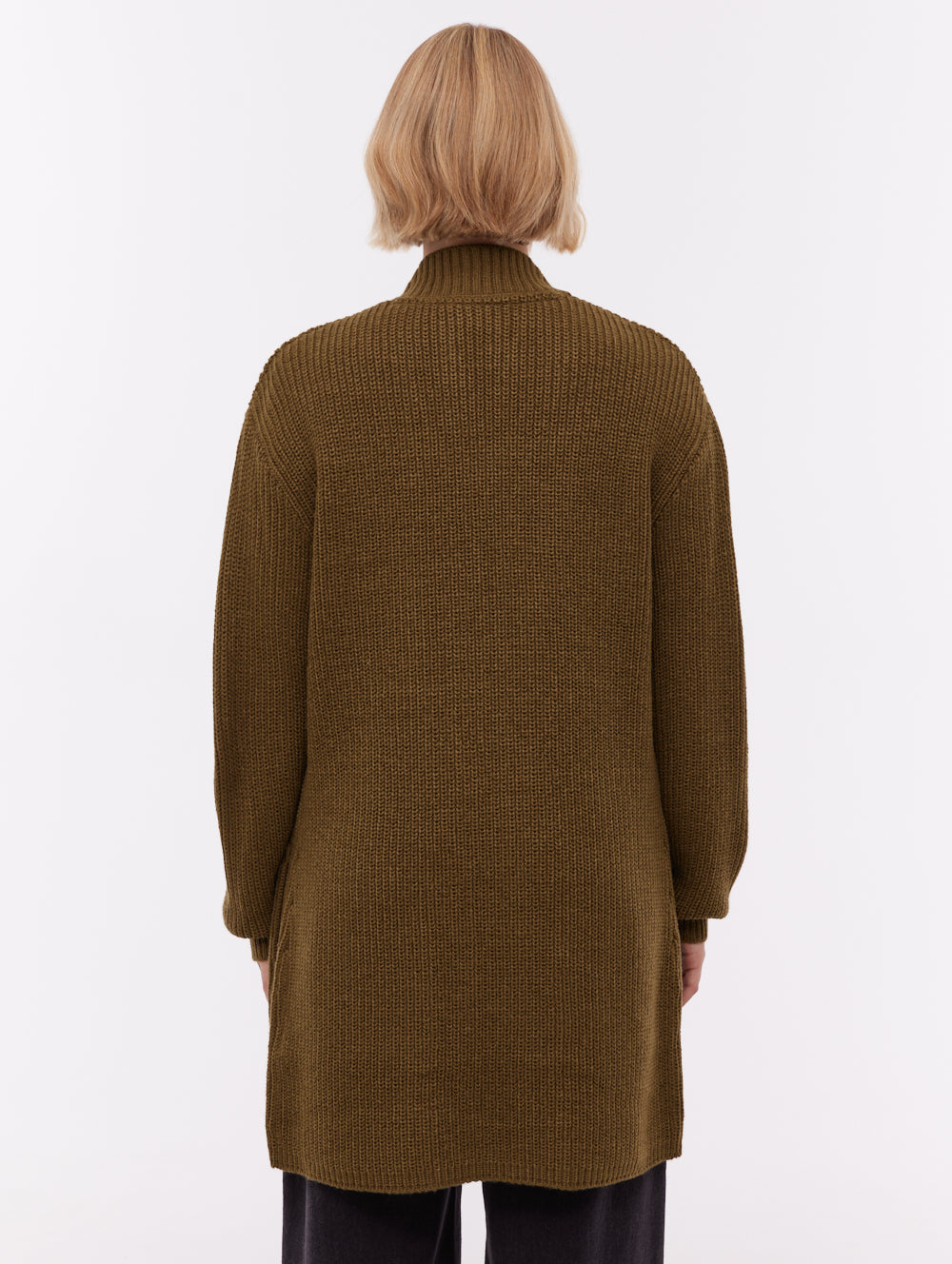 Asteria Long Cardigan Sweater - Green