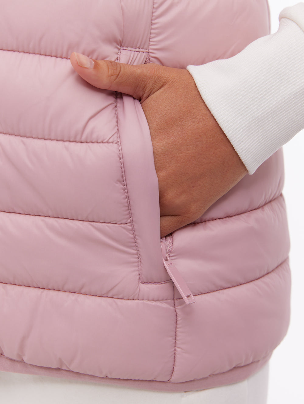 Meridian Puffer Vest - Pink