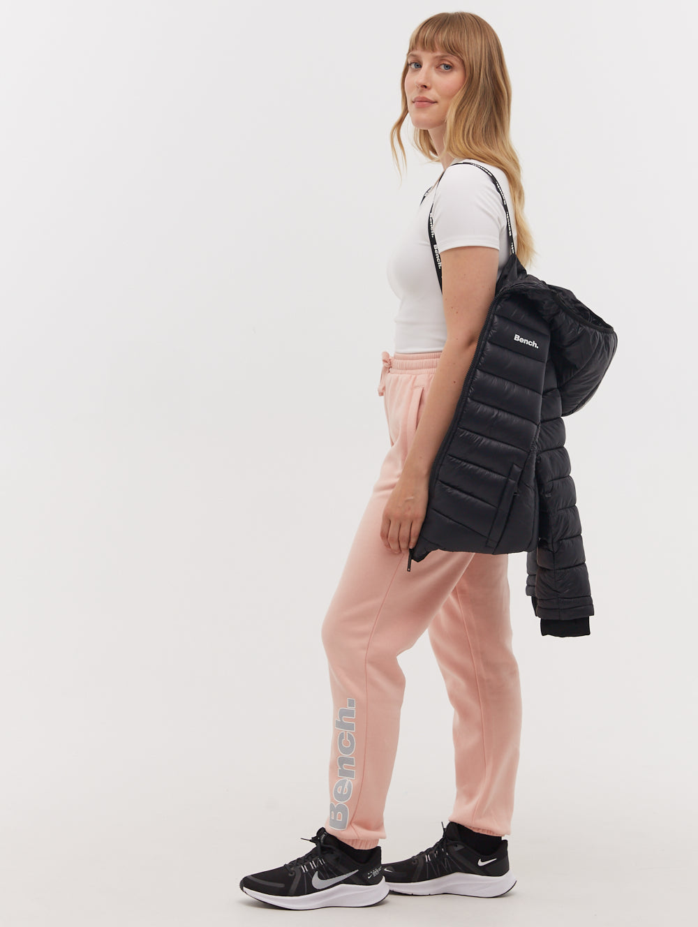 Kara Black BK001 Outerwear Puffer Jackets Shot 6