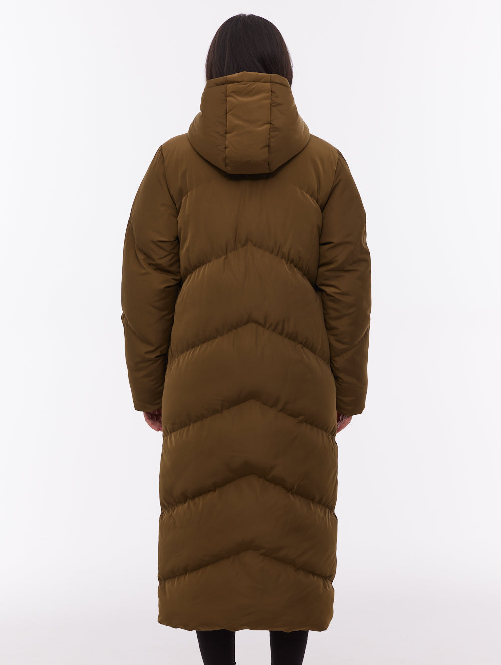 Eloraina parka matelassé maxi à chevrons - Vert