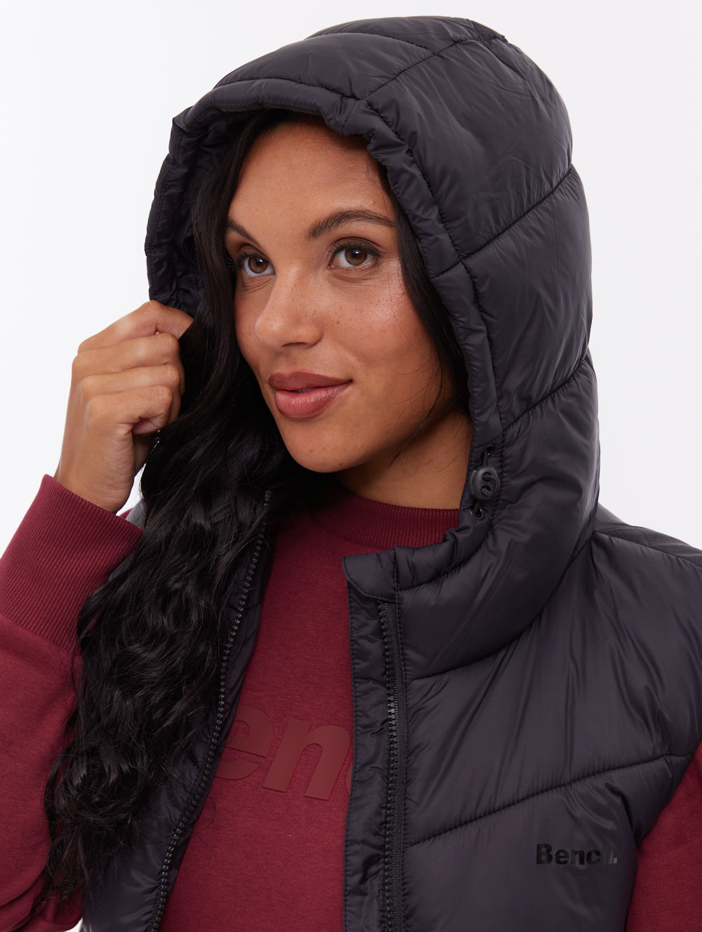 Illy Longline Chevron Puffer Vest