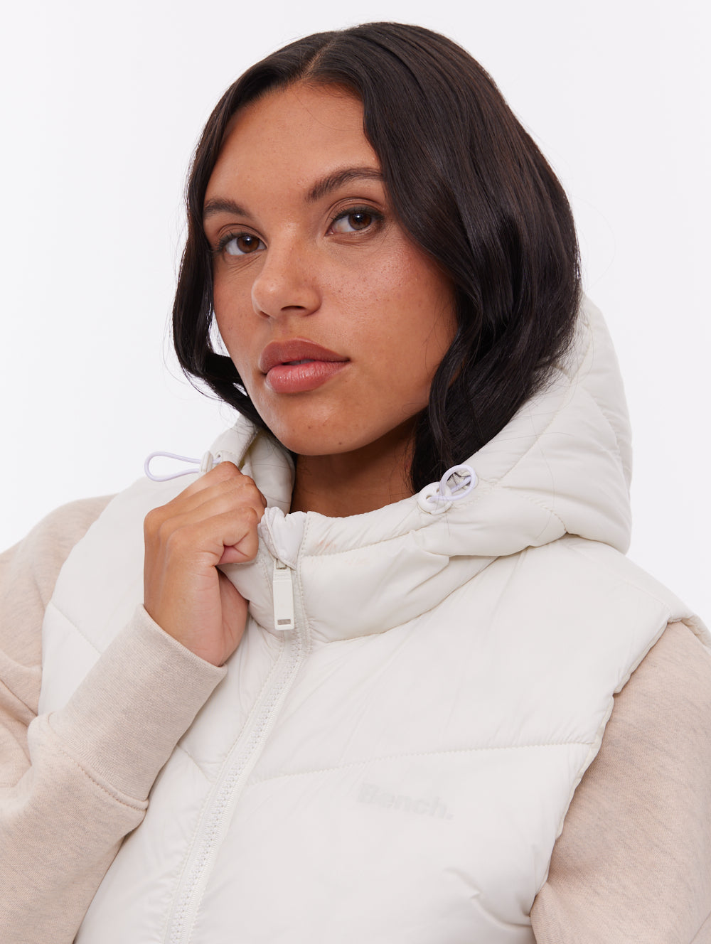 Illy Longline Chevron Puffer Vest