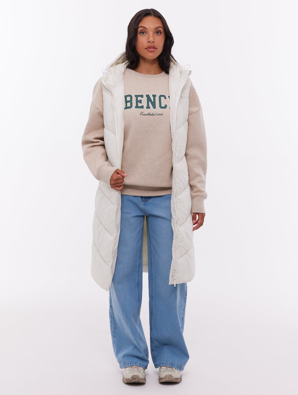 Illy Longline Chevron Puffer Vest