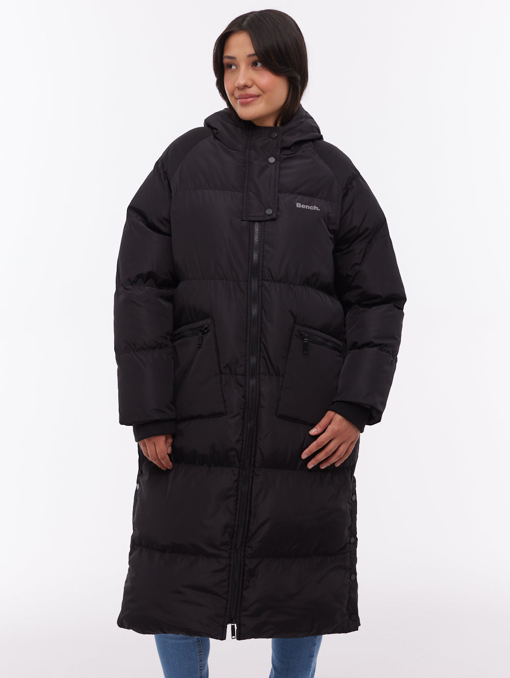 Dans parka matelassé maxi - Noir