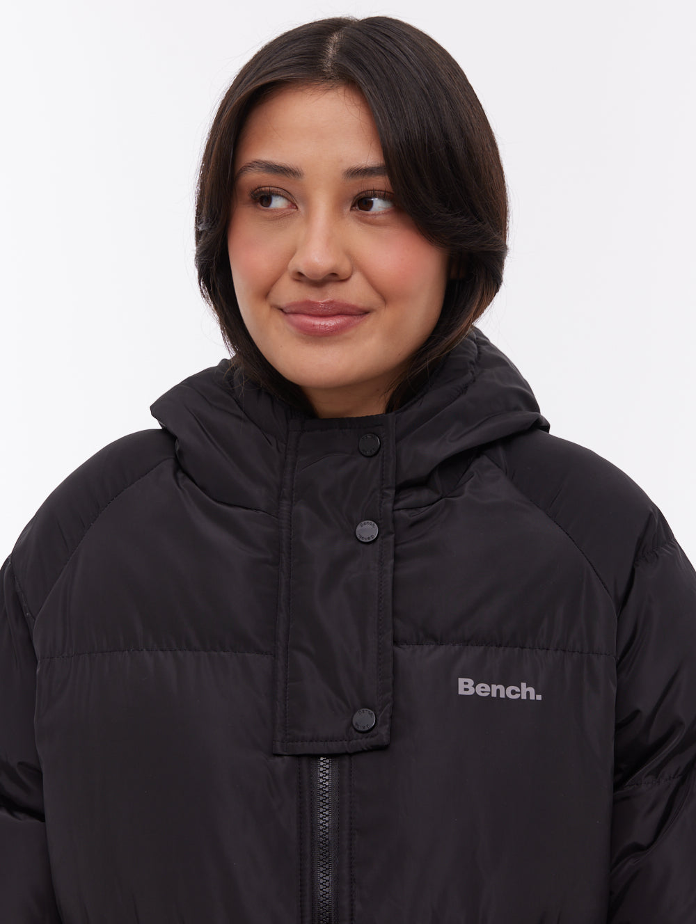 Dans parka matelassé maxi - Noir