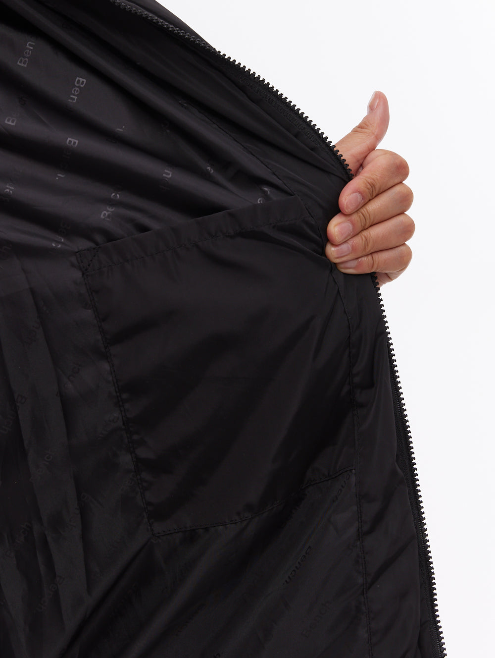 Dans parka matelassé maxi - Noir