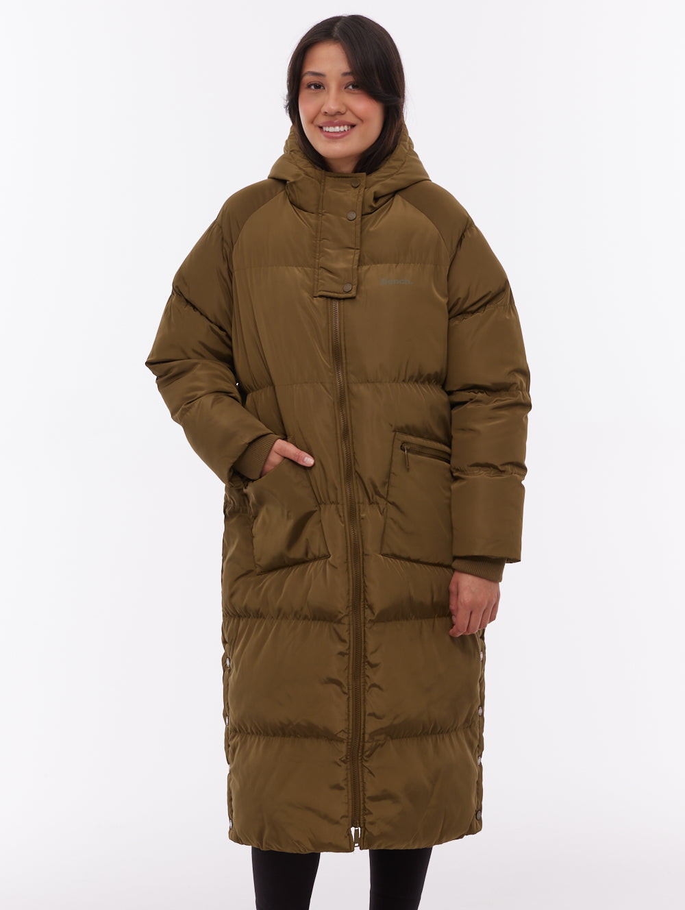 Dans parka matelassé maxi - Vert