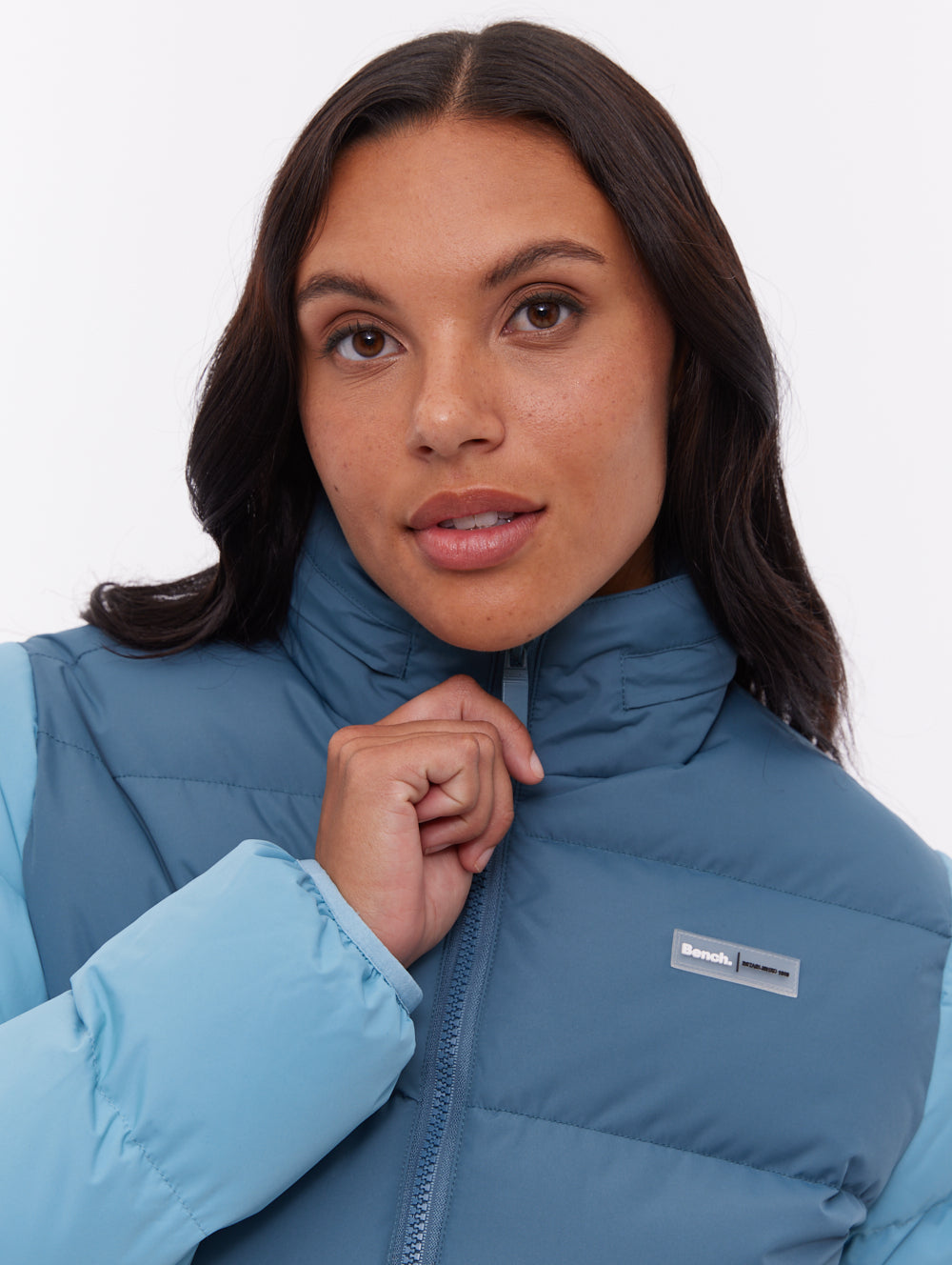 Jehn veste matelassée bicolore - Aqua