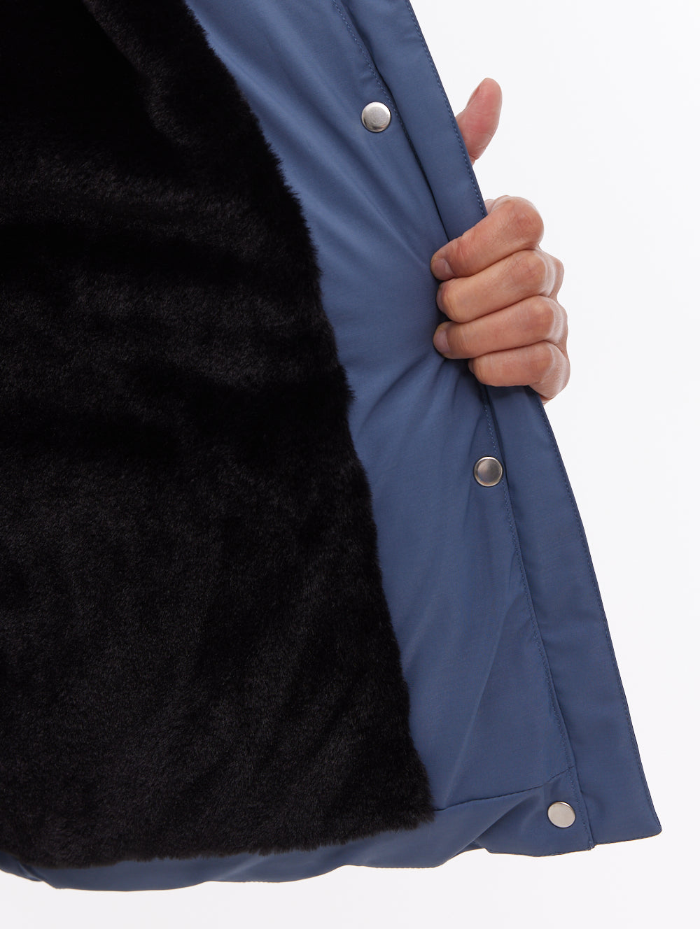 Atha veste matelassée à capuchon - Bleu