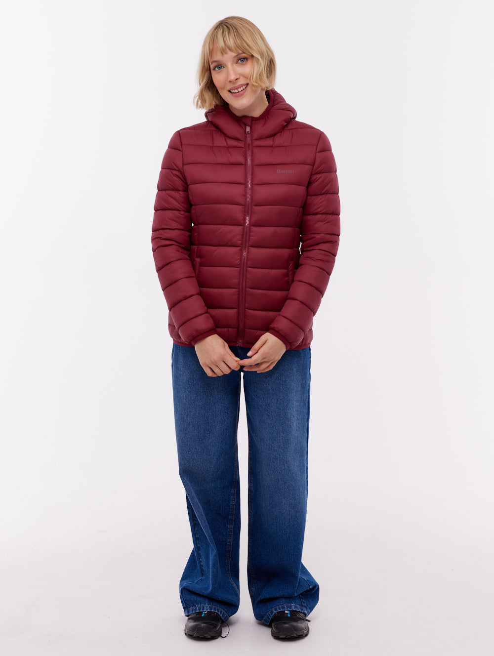 Nella Hooded Puffer Jacket - Red