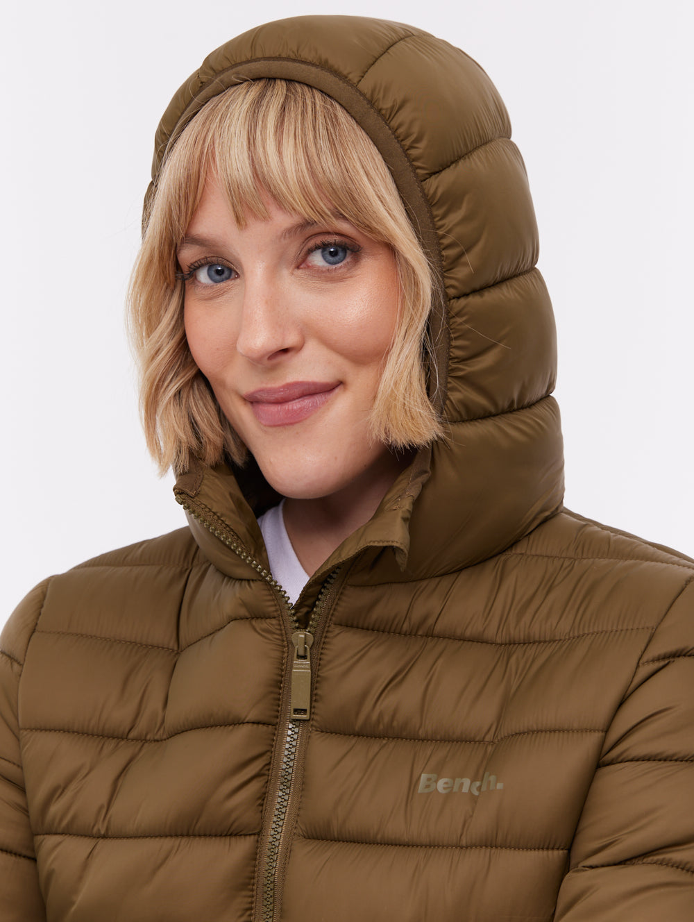 Nella Hooded Puffer Jacket - Green