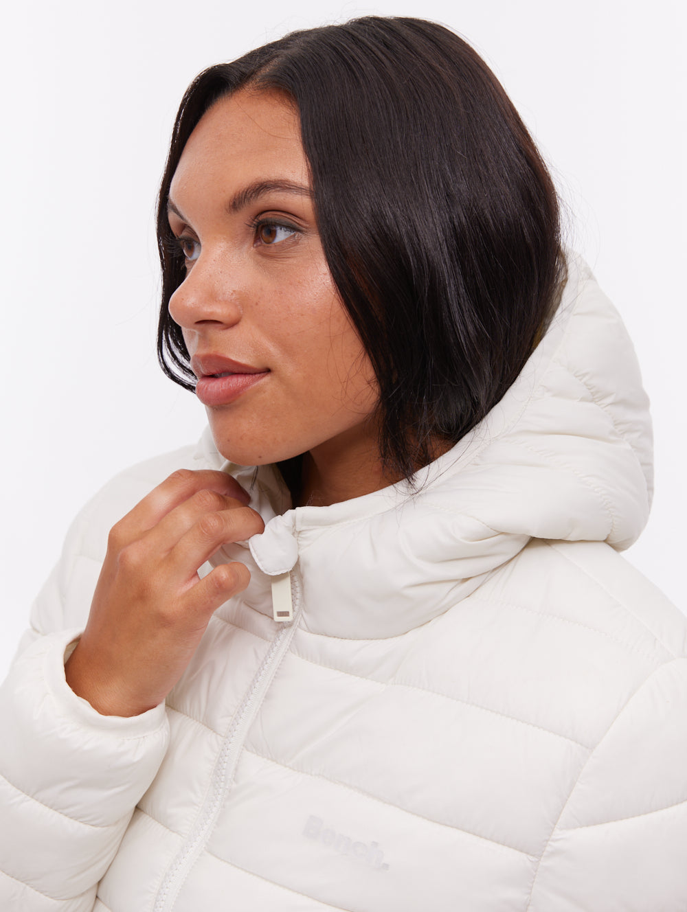 Nella Hooded Maxi Puffer Jacket - White
