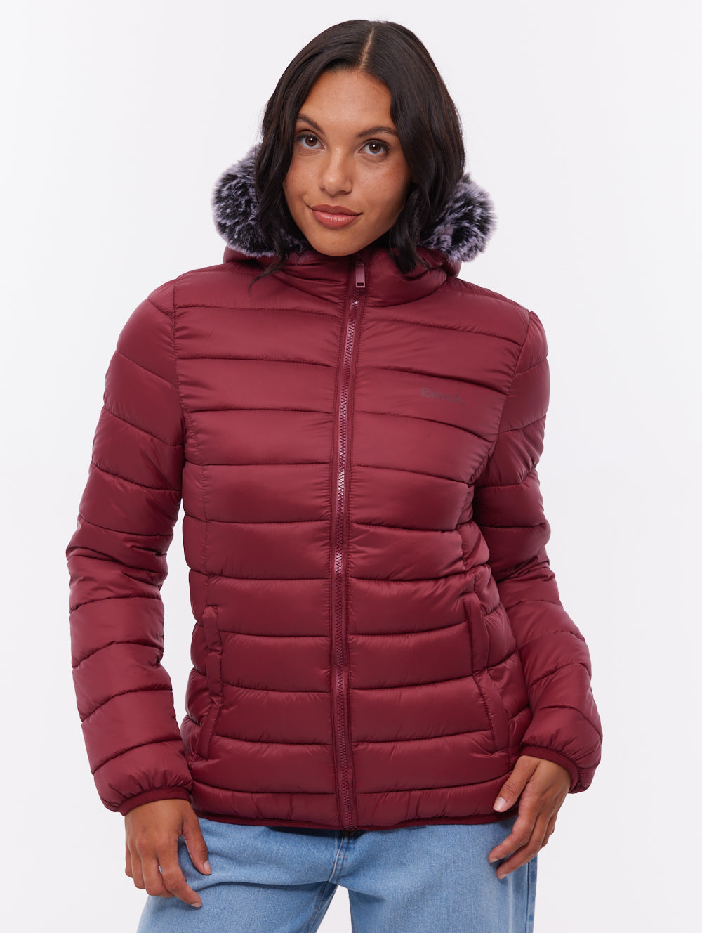 Harel Hooded Puffer Jacket - Red