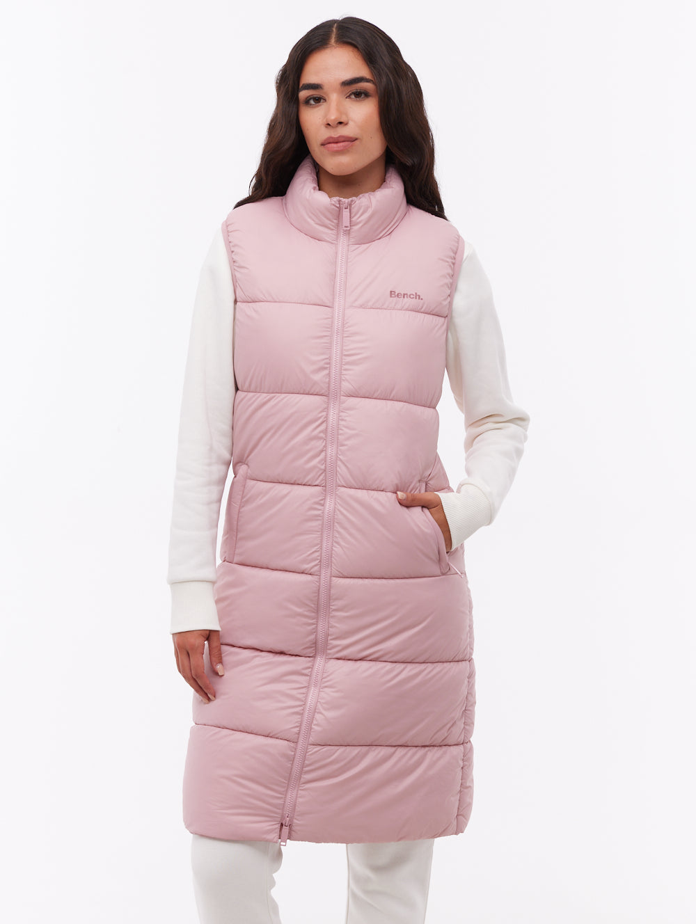 Matina Maxi Puffer Vest - Pink