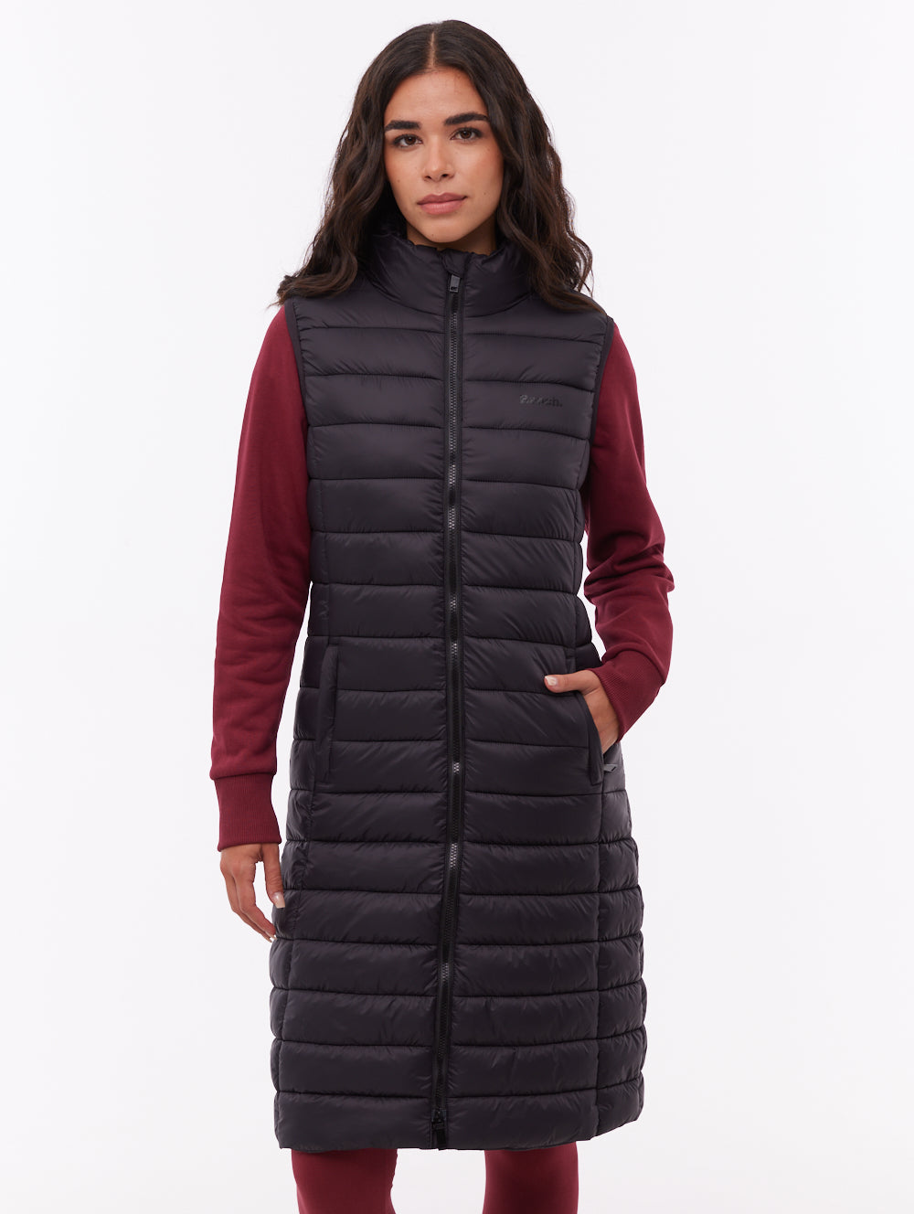 Meridian Maxi Puffer Vest - Black