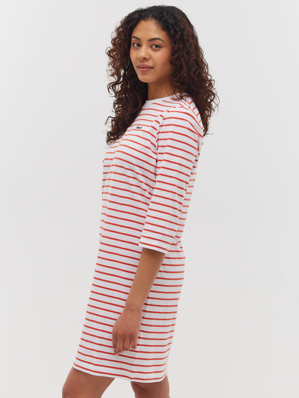 Mab Robe rayée à manches 3/4