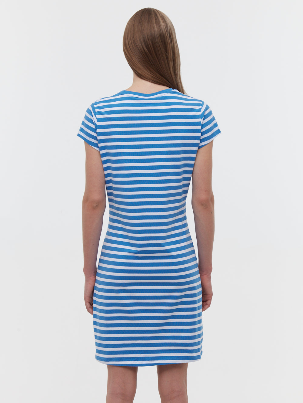 Mabelle robe midi t-shirt rayée