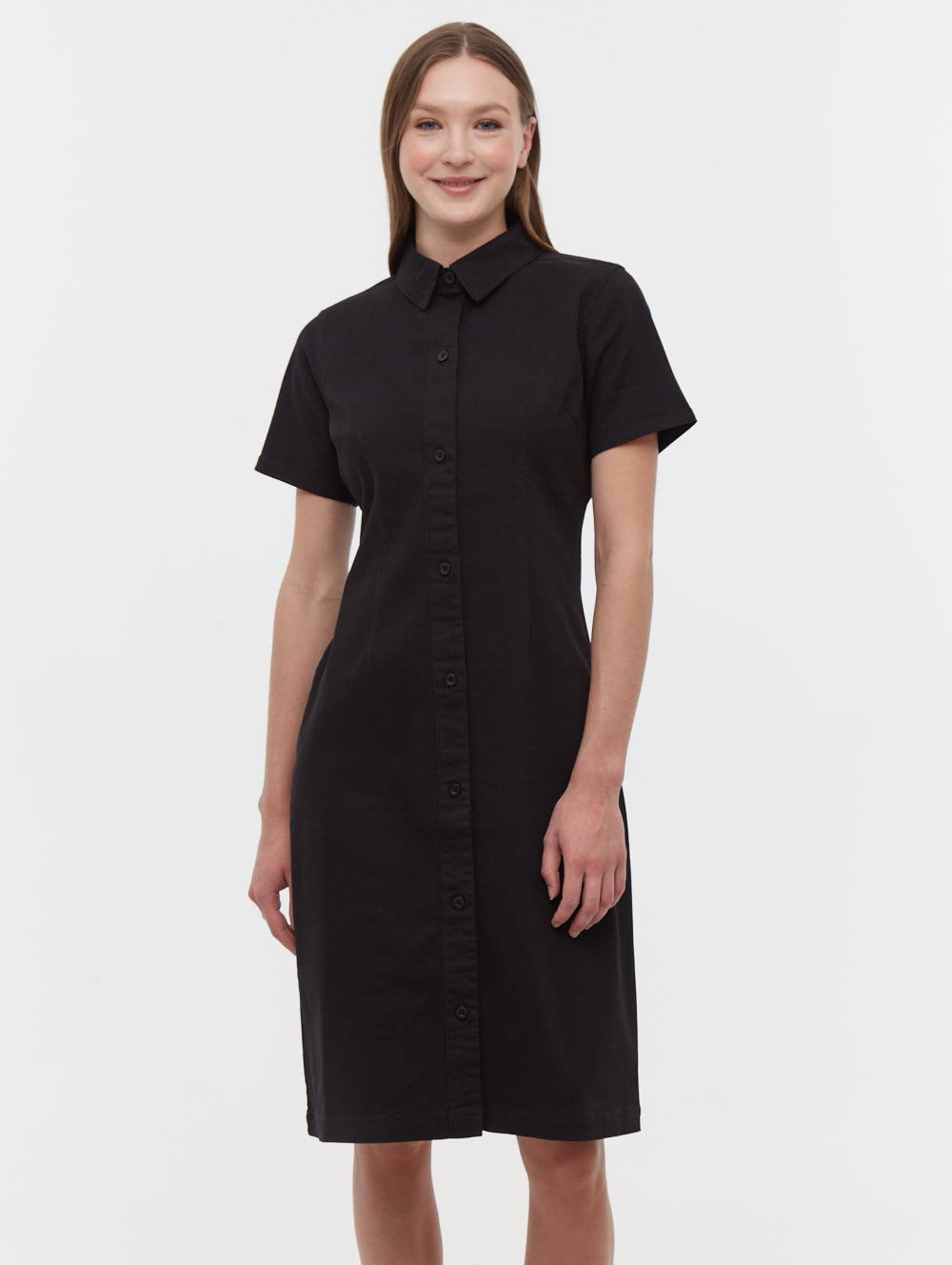 Deana robe chemise à manches courtes