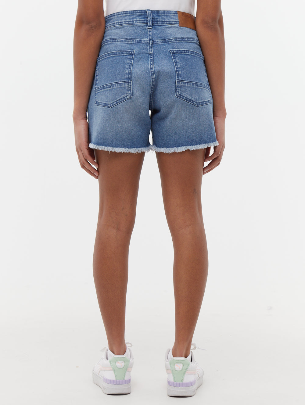 Kaylie short en jean taille haute