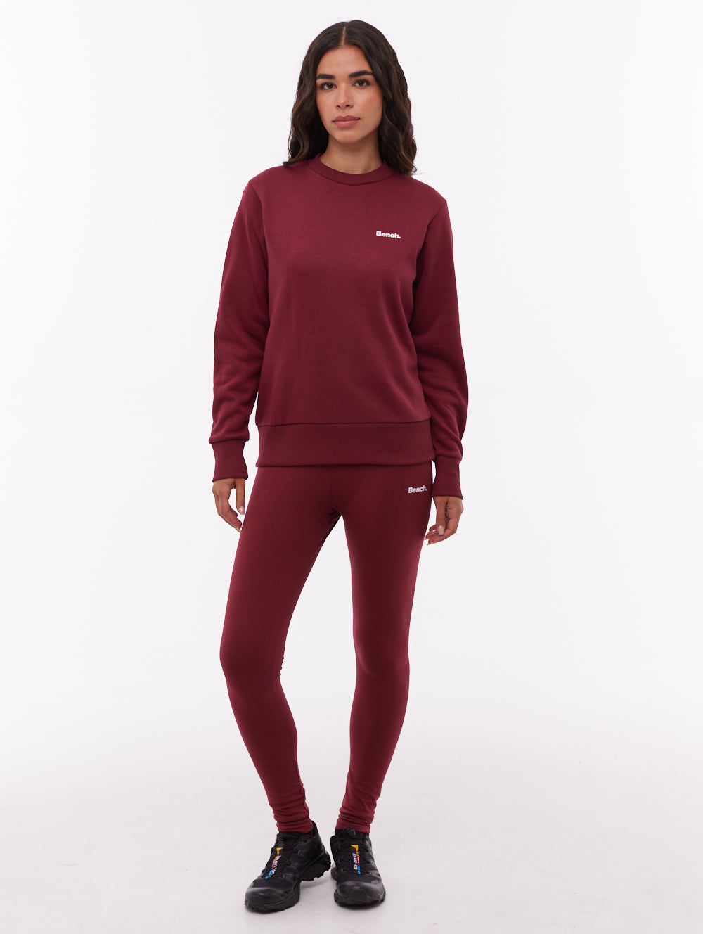 Jeana Red BU028 Leggings Small Logo Shot 1