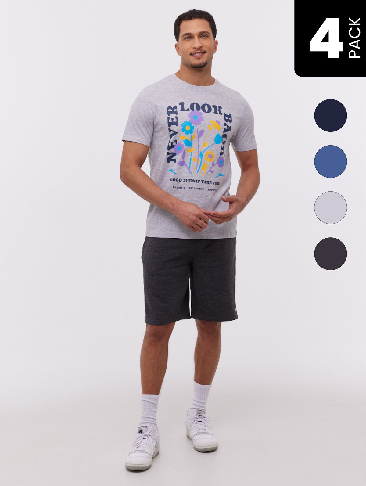 Baveri t-shirt graphique et shorts (paquet de 4)