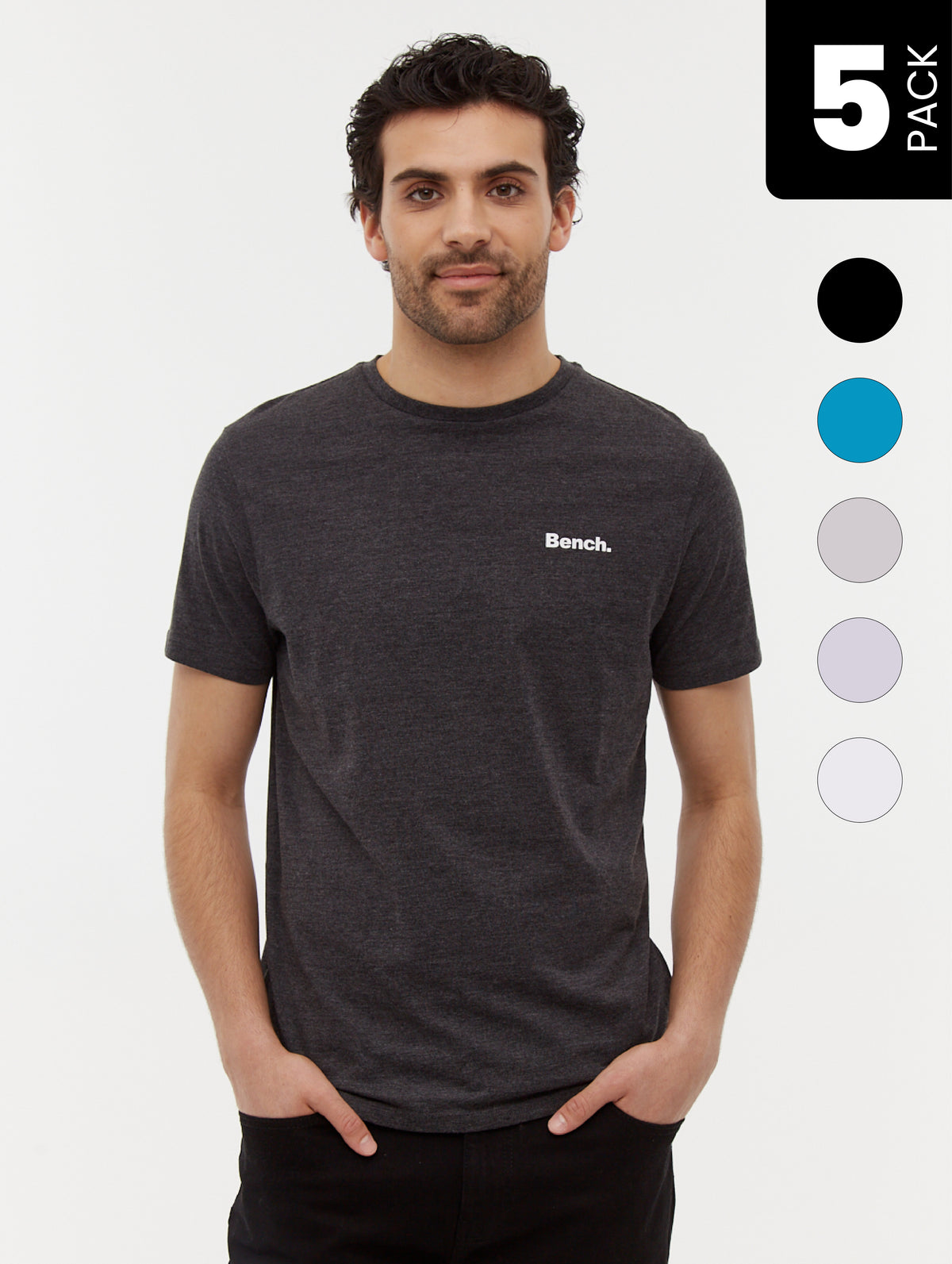 Berrick t-shirt à emblème (paquet de 5)