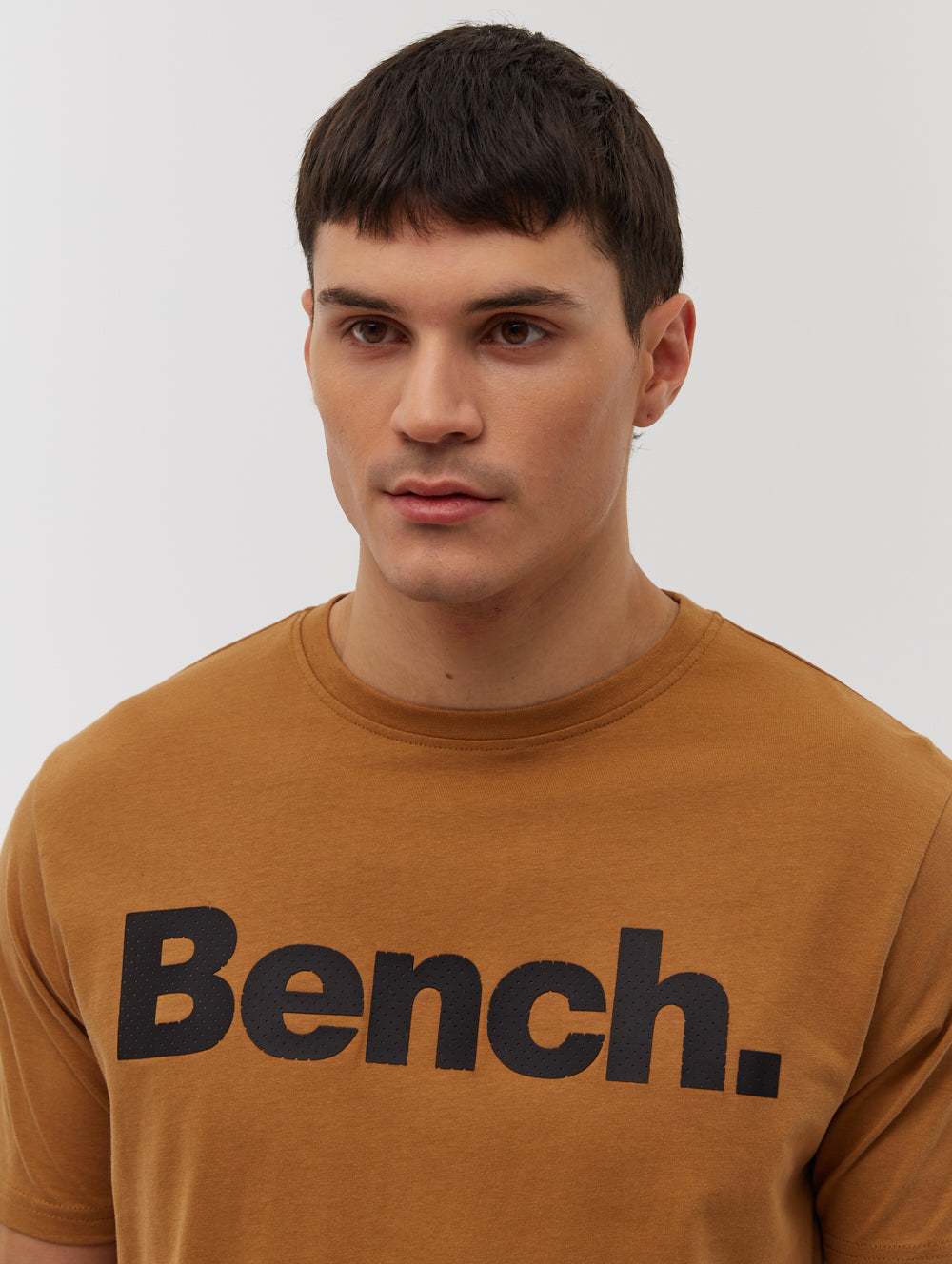 LEANDRO SPOTS Brown Tees SS Logo Shot 2