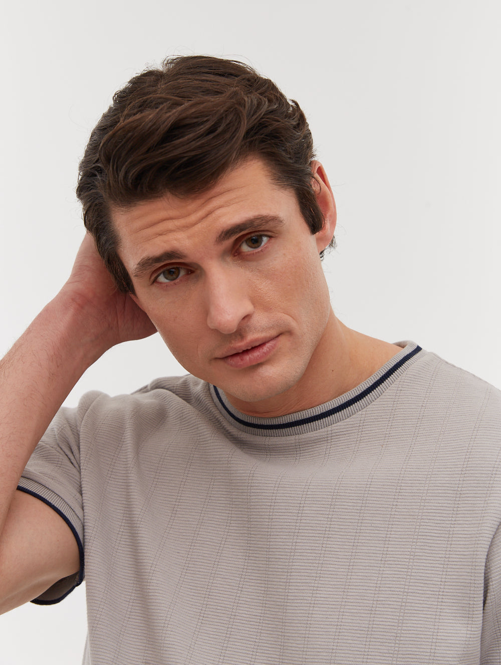 Ernara t-shirt à col ringer