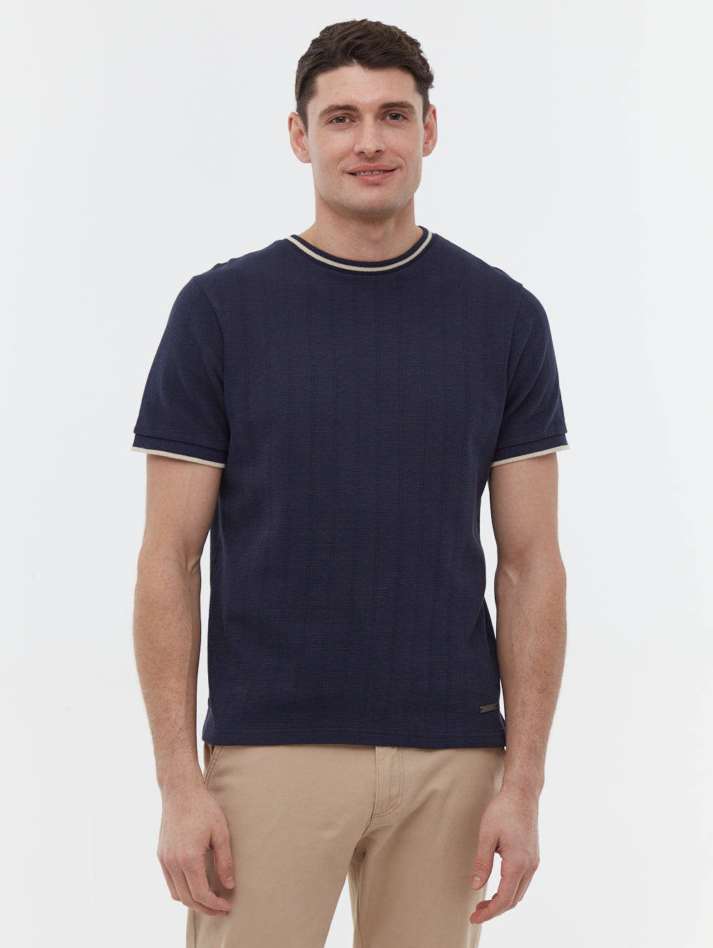 Ernara t-shirt à col ringer