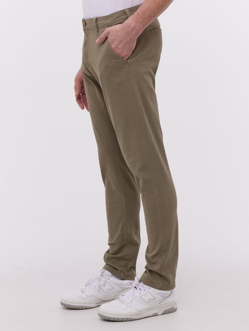 Jimini pantalon chino délavé en sergé