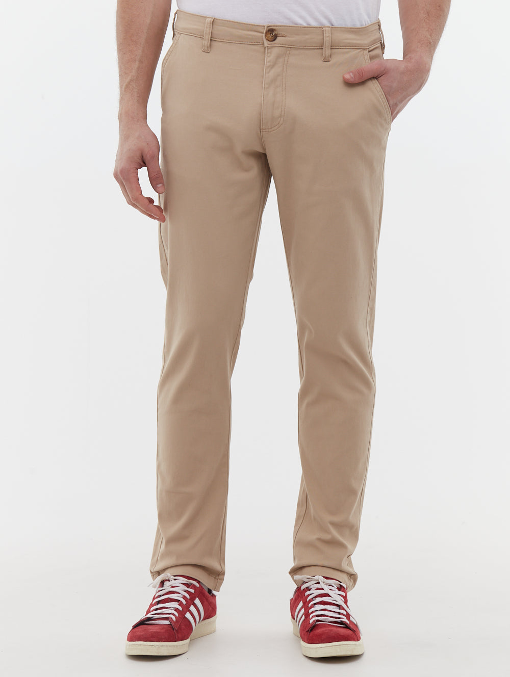 Jimini pantalon chino délavé en sergé