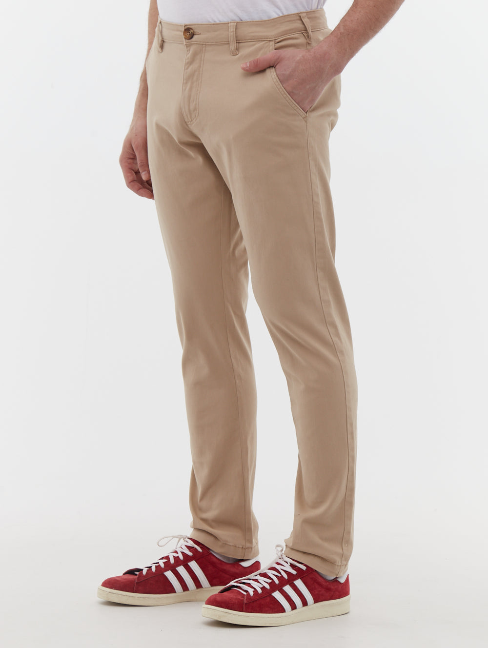 Jimini pantalon chino délavé en sergé
