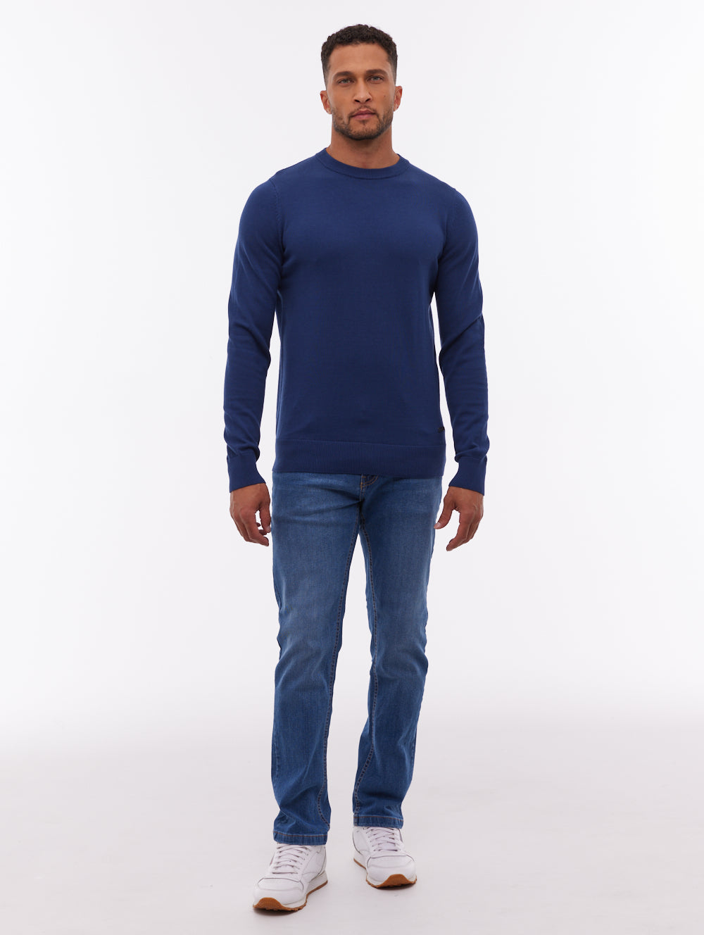 Vietro Blue NY001 Knit Crews Fine Gauge  Shot 2