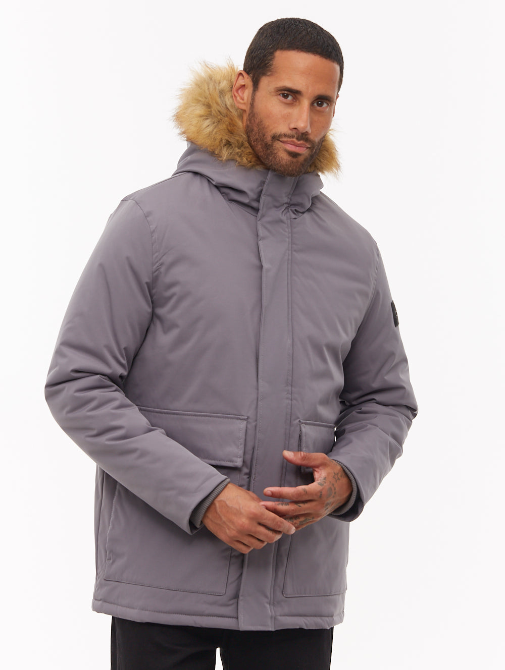 Jarryl Hooded Parka - Grey